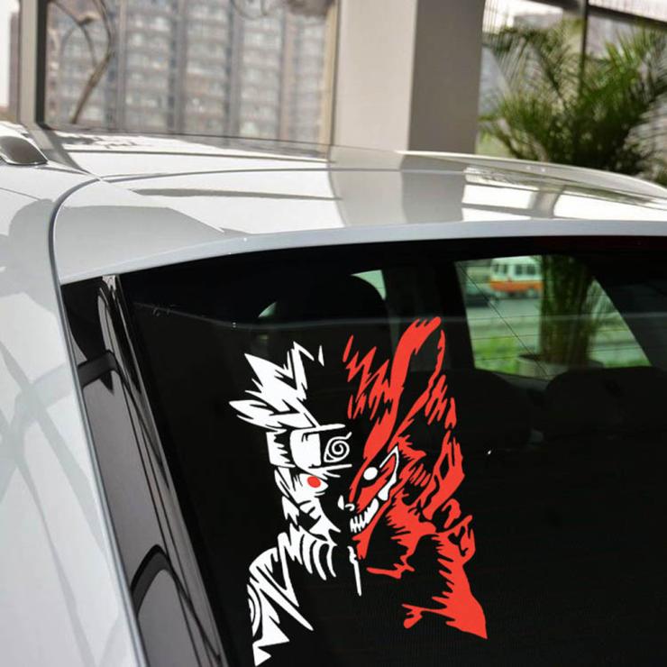 Naruto Reflective Car Sticker - free shipping worldwide