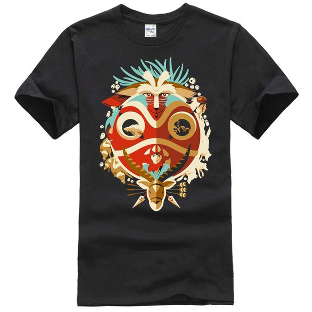 Round Neck Mononoke T-shirt (9 colors)