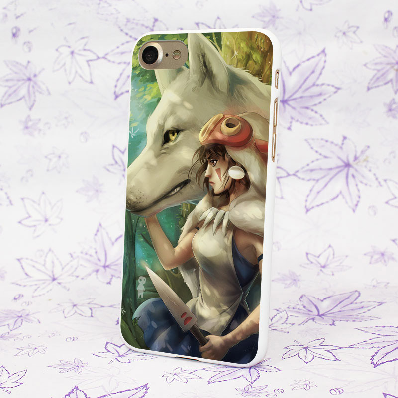 Princess-Mononoke-forest-Design-hard-White-Skin-Case-for-Apple-iPhone-7-7Plus-6s-6-Plus