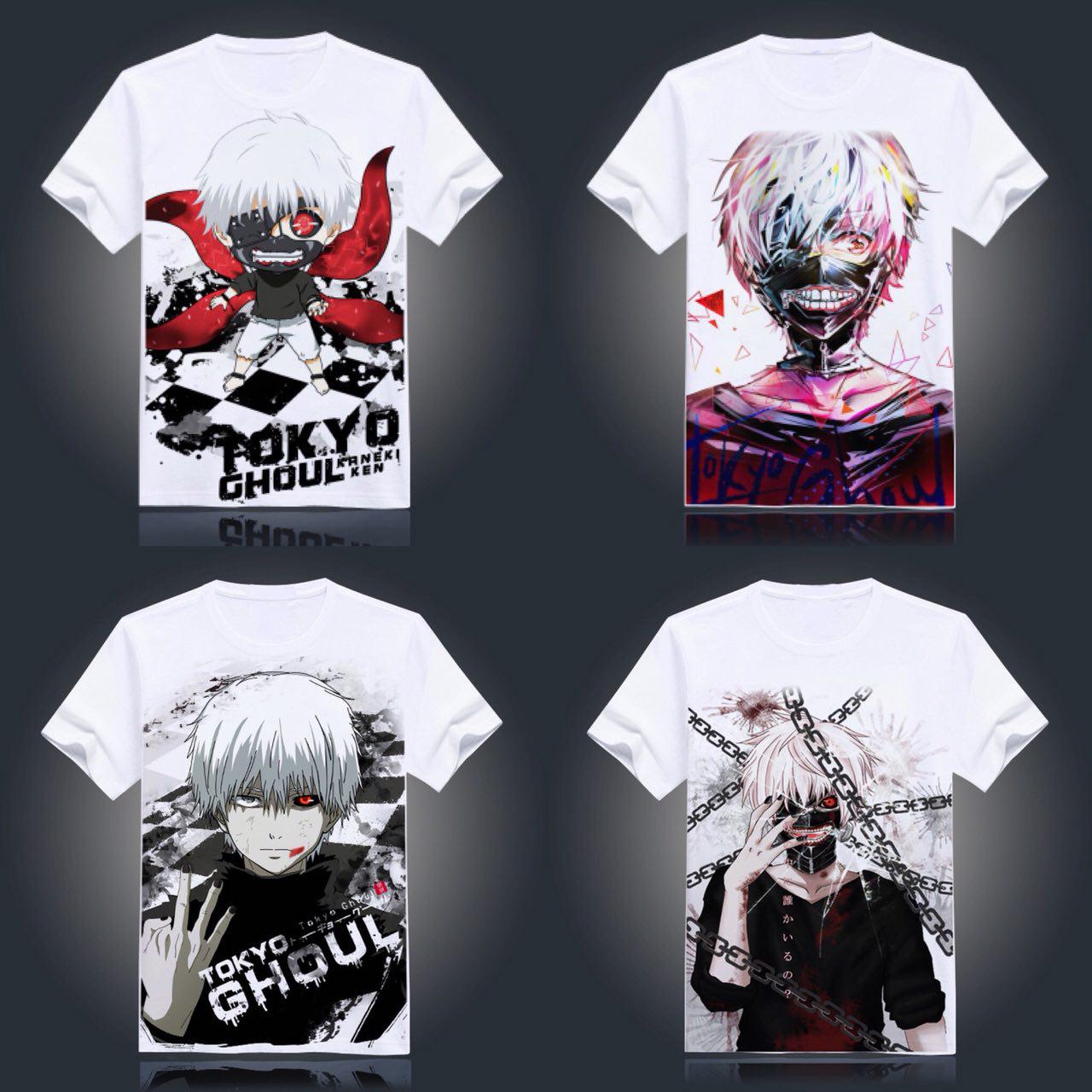 tokyo ghoul white print t shirts 19 styles