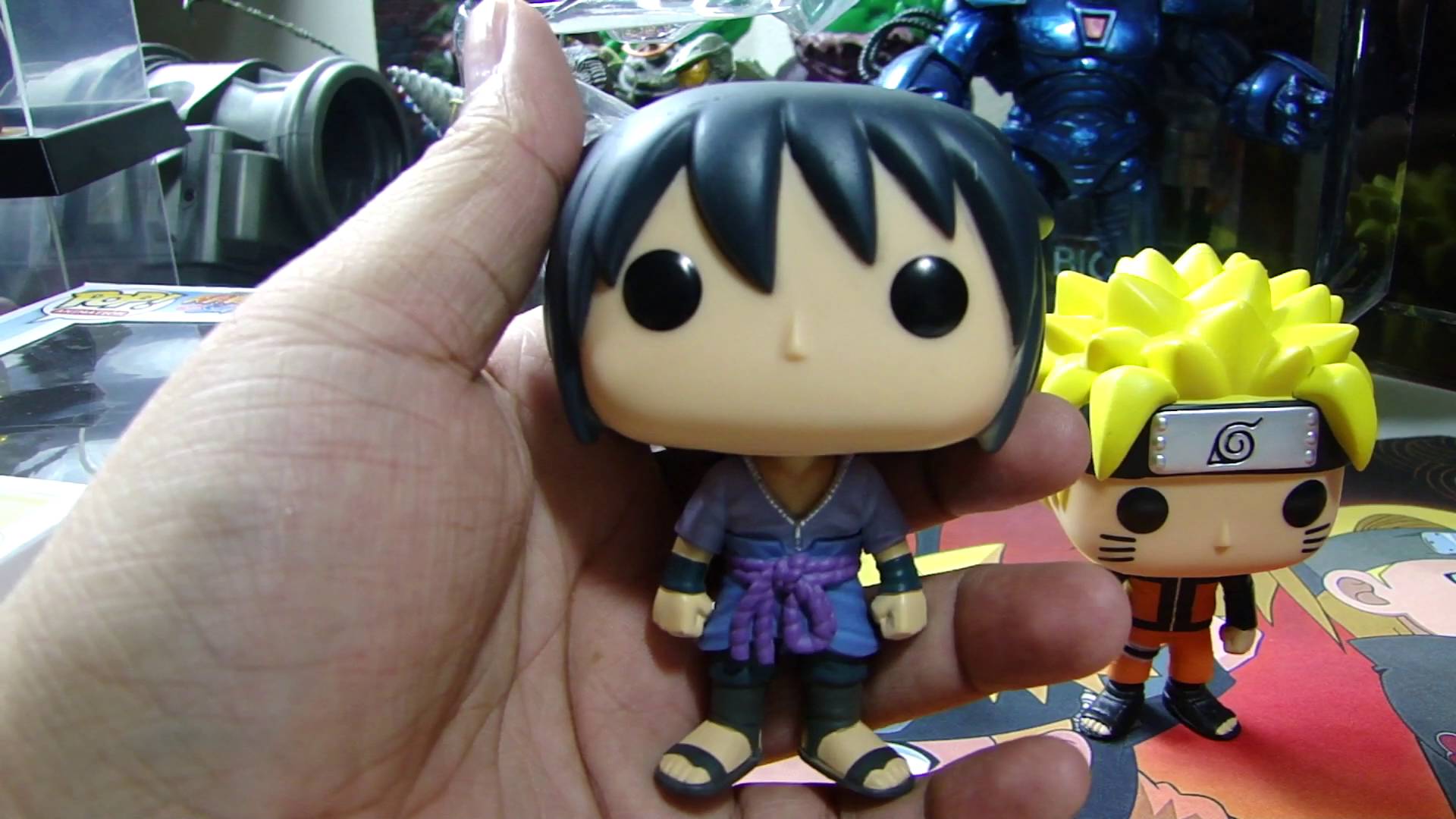 Funko Pop Naruto Sasuke Kurama Pvc Action Figure Toys 10cm Japanese.