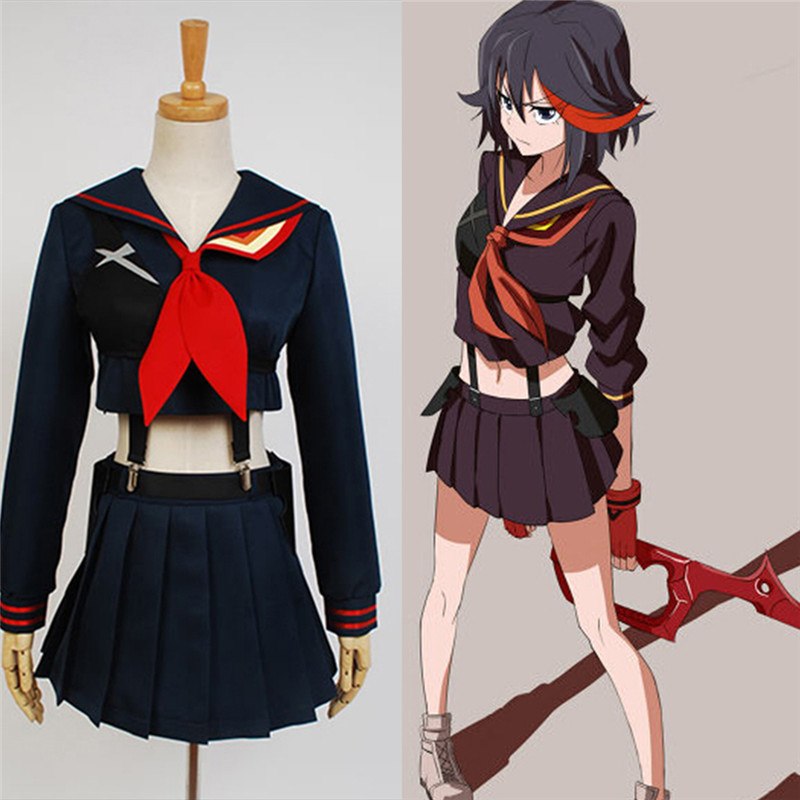 Японии-аниме-Kill-La-убийство-Matoi-Ryuuko-Костюмы-для-косплея-Для-женщин-Обувь-для-девочек-платье