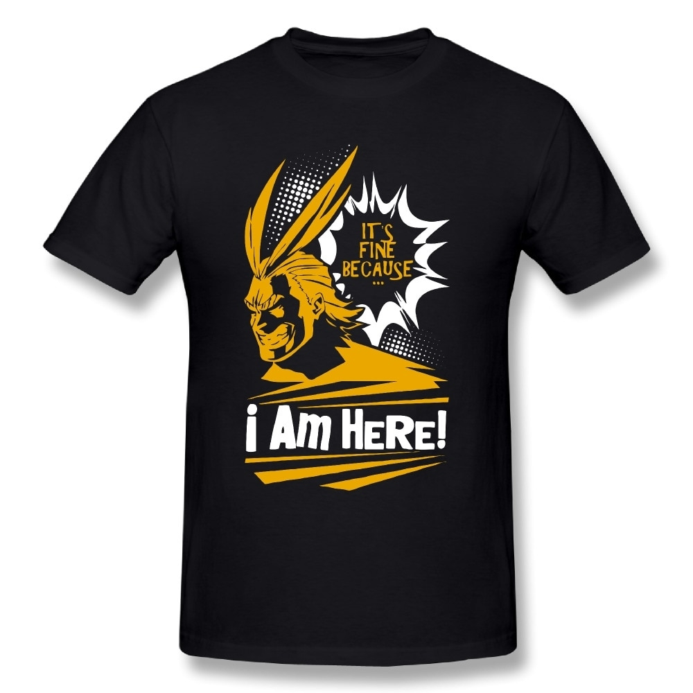 Fashion Male My Hero Academia – All Might T Shirt Great Design T Shirt 100% Cotton Tee Nice Short-sleeved Tees Fashion Male My Hero Academia - All Might T Shirt Great Design T Shirt 100% Cotton Tee Nice Short-sleeved Tees