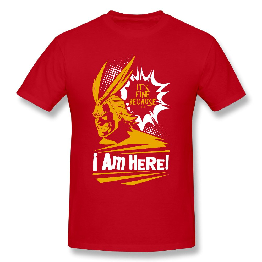 Fashion Male My Hero Academia – All Might T Shirt Great Design T Shirt 100% Cotton Tee Nice Short-sleeved Tees Fashion Male My Hero Academia - All Might T Shirt Great Design T Shirt 100% Cotton Tee Nice Short-sleeved Tees