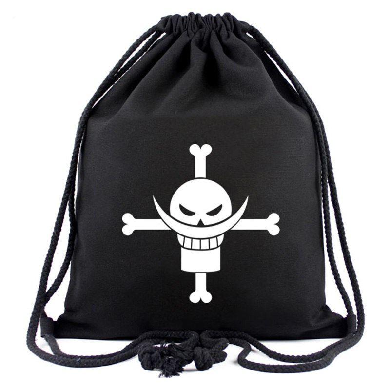 One Piece Canvas Drawstring Backpack One Piece Canvas Drawstring Backpack