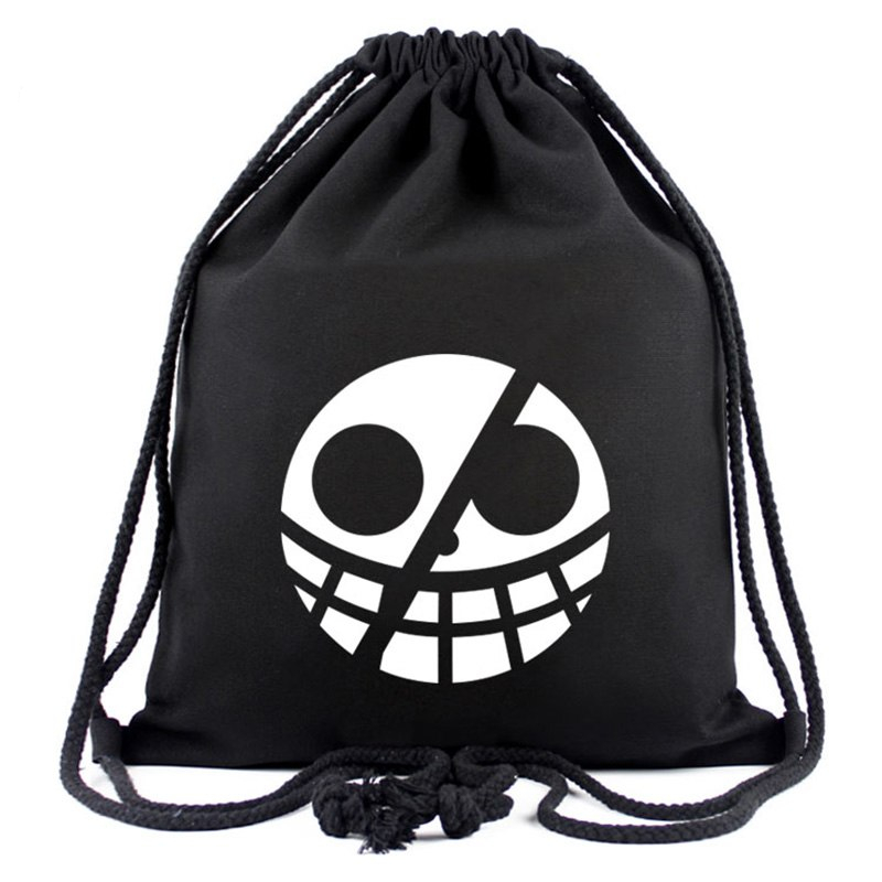 One Piece Canvas Drawstring Backpack One Piece Canvas Drawstring Backpack