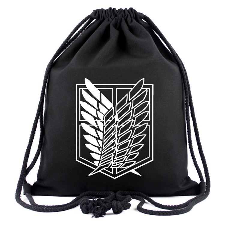 Attack on Titan Print Drawstring Backpack (Copy) Attack on Titan Print Drawstring Backpack (Copy)