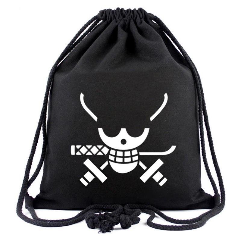 One Piece Straw Hats Flags Print Drawstring Backpack (9 types) One Piece Straw Hats Flags Print Drawstring Backpack (9 types)