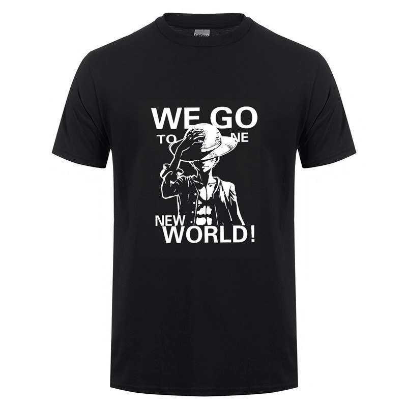 One Piece Characters Print T-Shirt One Piece Characters Print T-Shirt