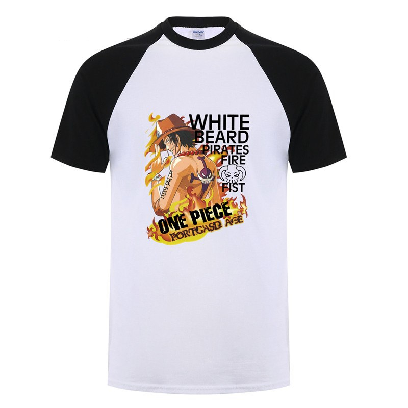 One Piece Fire Fist Ace Print T-Shirt (3 types) One Piece Fire Fist Ace Print T-Shirt (3 types)