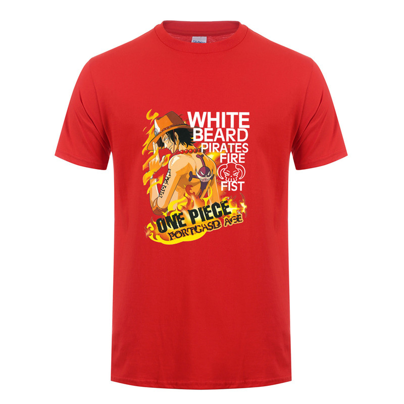 One Piece Fire Fist Ace Print T-Shirt (3 types) One Piece Fire Fist Ace Print T-Shirt (3 types)