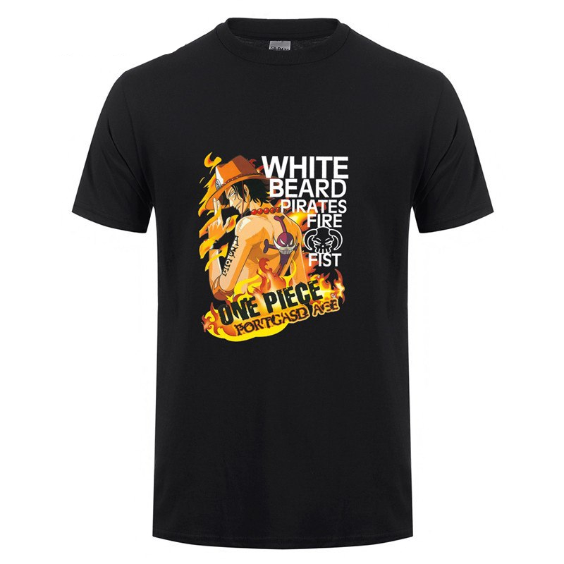 One Piece Fire Fist Ace Print T-Shirt (3 types) One Piece Fire Fist Ace Print T-Shirt (3 types)