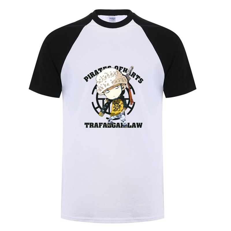 One Piece Trafalgar Law Cute Print T-Shirt (2 types) One Piece Trafalgar Law Cute Print T-Shirt (2 types)