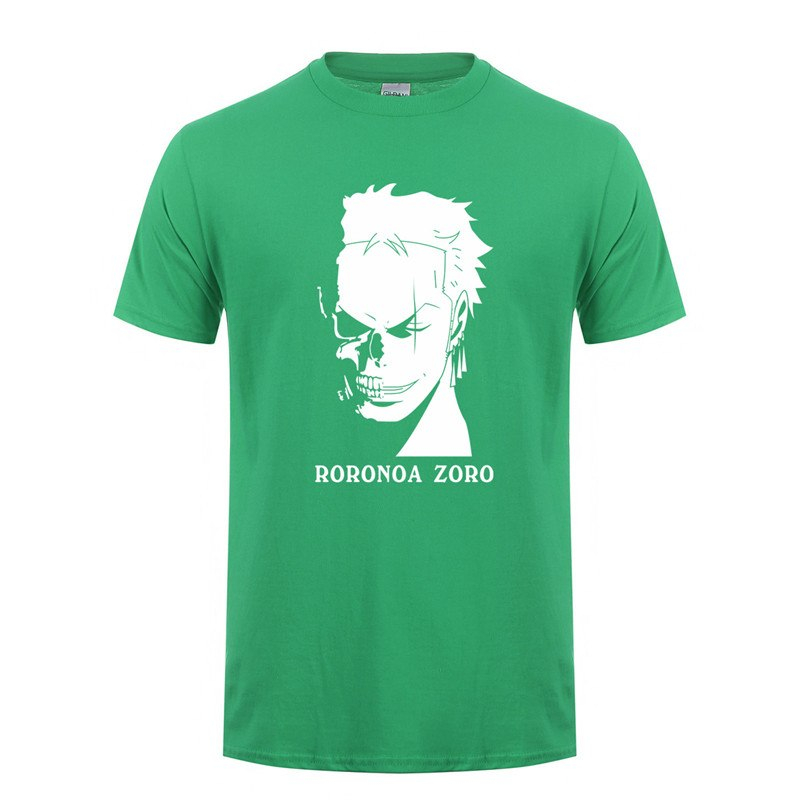 One Piece Characters Print T-Shirt – Green One Piece Characters Print T-Shirt - Green