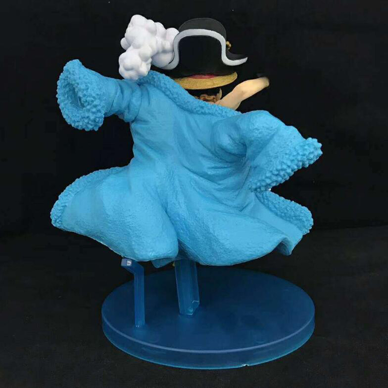 Action-model-Anime-figure-Monkey-D-Luffy-One-Piece-collection-blue-colthes-version-Souvenir-toy