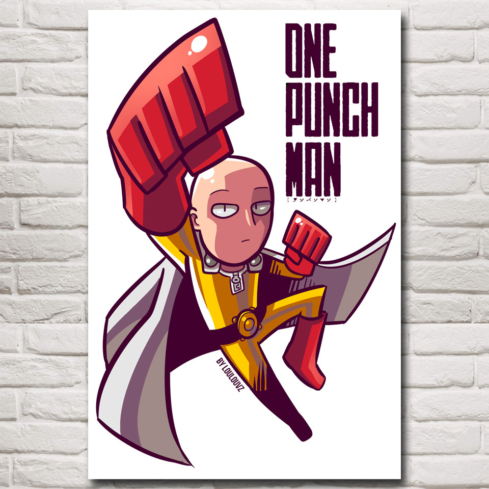 FOOCAME Japanese Anime ONE PUNCH MAN Art Silk Posters and Prints Painting Home Decor Wall Pictures For Living Room 24×36 Inches FOOCAME Japanese Anime ONE PUNCH MAN Art Silk Posters and Prints Painting Home Decor Wall Pictures For Living Room 24x36 Inches