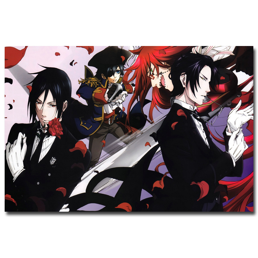 Black Butler 2 Art Silk Fabric Poster Print 13×20 24×36 inch Anime Poster For Living Room Wall Decoration 004 Black Butler 2 Art Silk Fabric Poster Print 13x20 24x36 inch Anime Poster For Living Room Wall Decoration 004