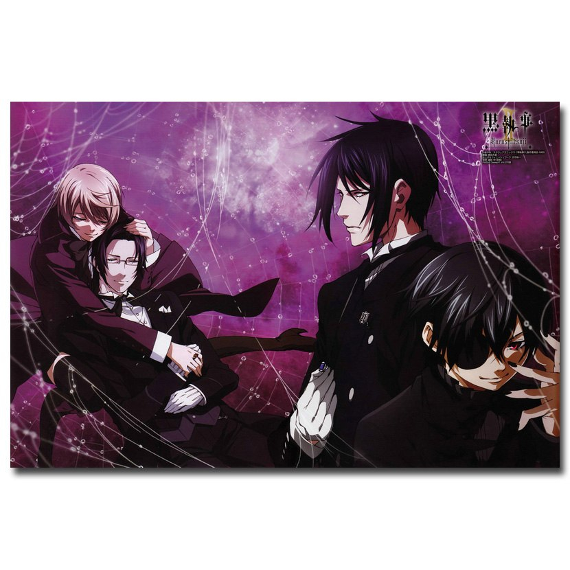 Black Butler 2 Art Silk Fabric Poster Print 13×20 24×36 inch Anime Poster For Living Room Wall Decoration 004 Black Butler 2 Art Silk Fabric Poster Print 13x20 24x36 inch Anime Poster For Living Room Wall Decoration 004