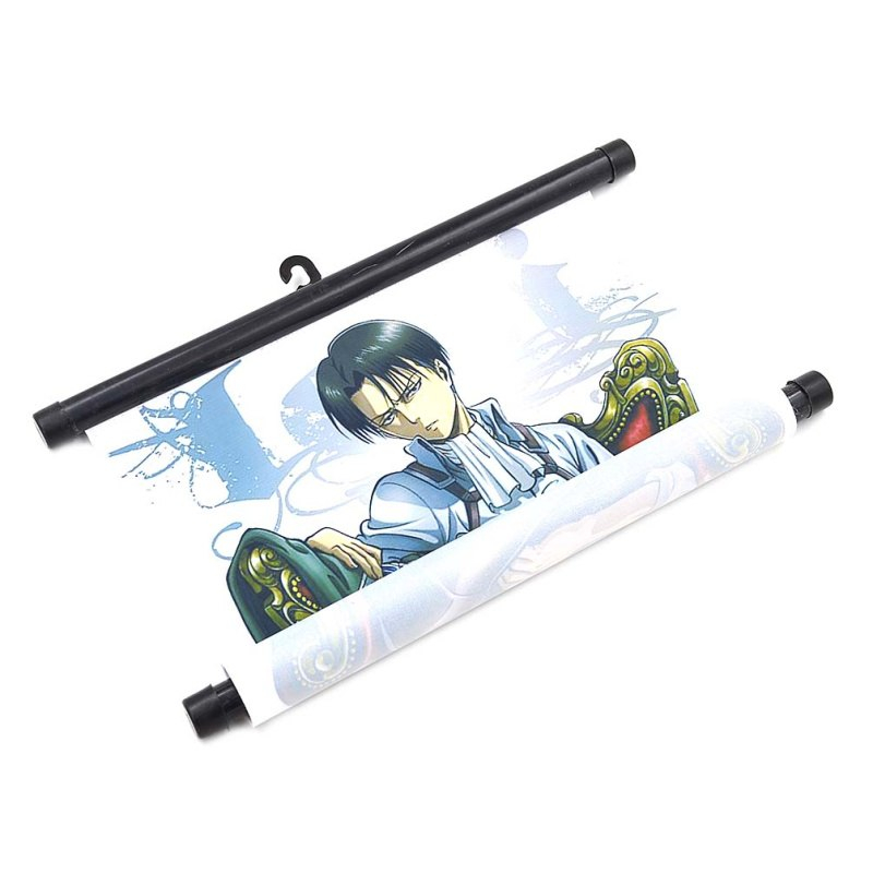 Japanese Anime Attack on Titan Levi Painting Hanging Wall Scroll Home Decor Poster Cosplay Japanese Anime Attack on Titan Levi Painting Hanging Wall Scroll Home Decor Poster Cosplay