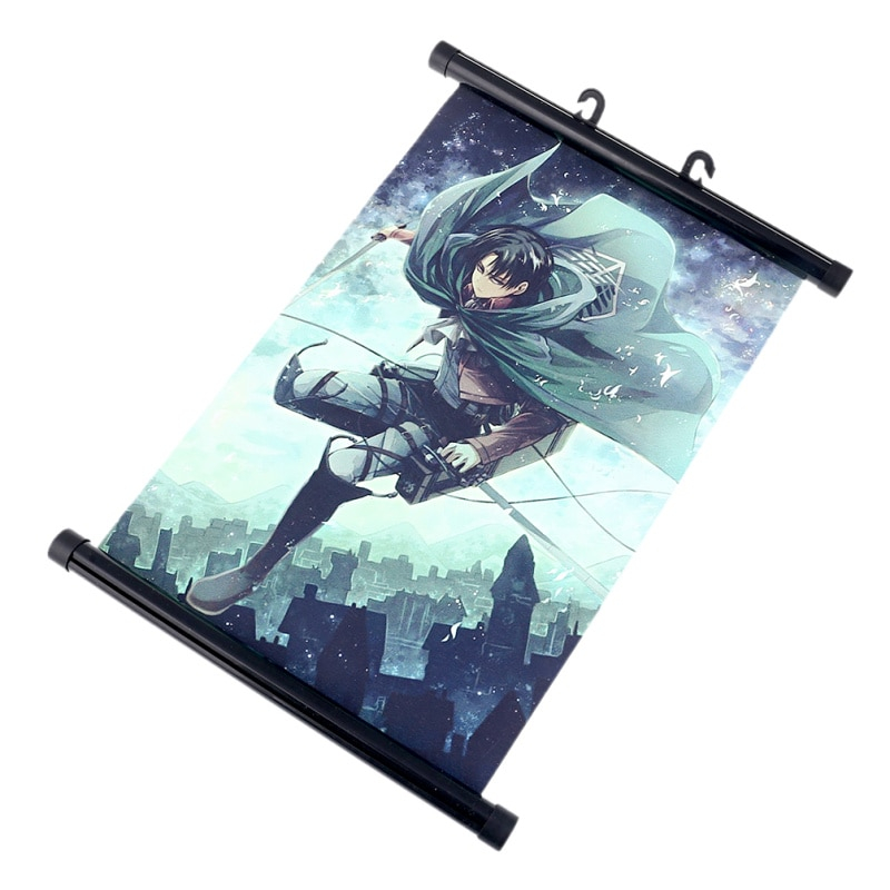 Lychee Japan Anime Attack on Titan Wall Scroll Painting Canvas Poster Cosplay Home Decoration Lychee Japan Anime Attack on Titan Wall Scroll Painting Canvas Poster Cosplay Home Decoration
