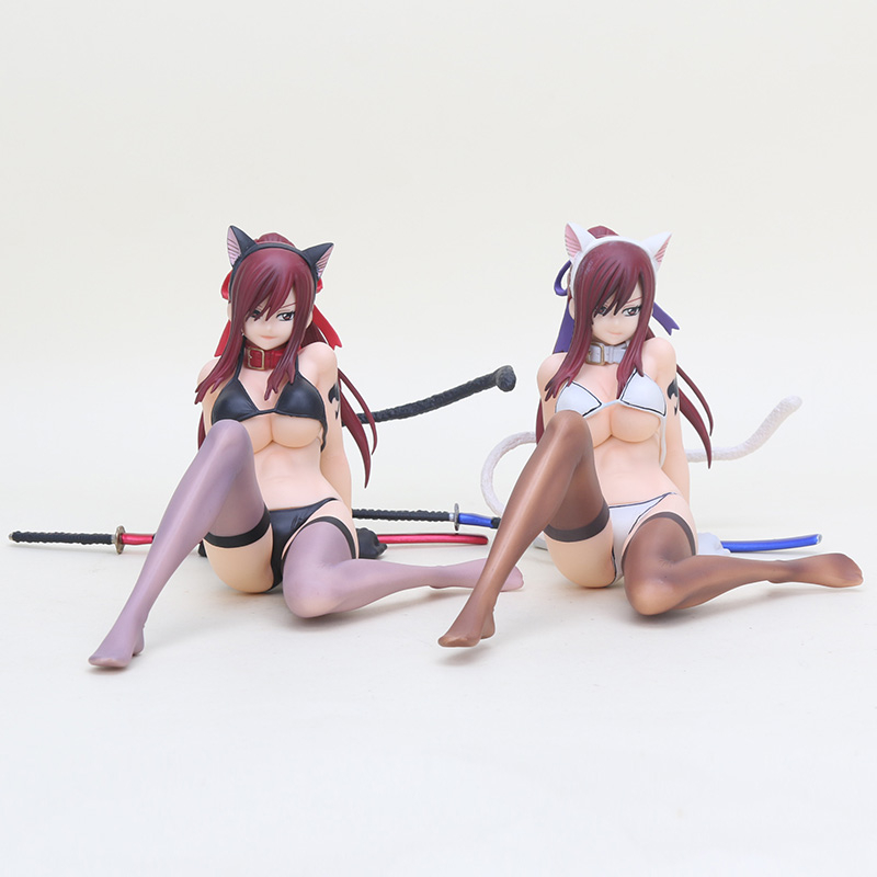13cm Anime Fairy Tail Erza Scarlet With Cat Gravure Style 1/6 Scale PVC Action Figure Collection Model Kids Toy 13cm Anime Fairy Tail Erza Scarlet With Cat Gravure Style 1/6 Scale PVC Action Figure Collection Model Kids Toy
