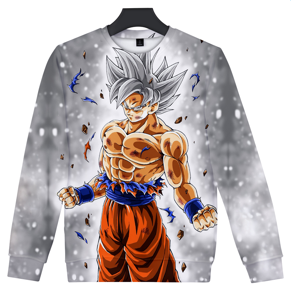 Sweat Dragon Ball Z Garçon - 100% Polyester - Design Vibrant Et Chaud - Capuche Ajustable
