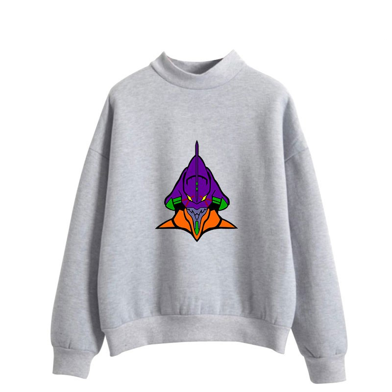 Neon Genesis Evangelion Themed Printed Sweatshirt Neon Genesis Evangelion Themed Printed Sweatshirt