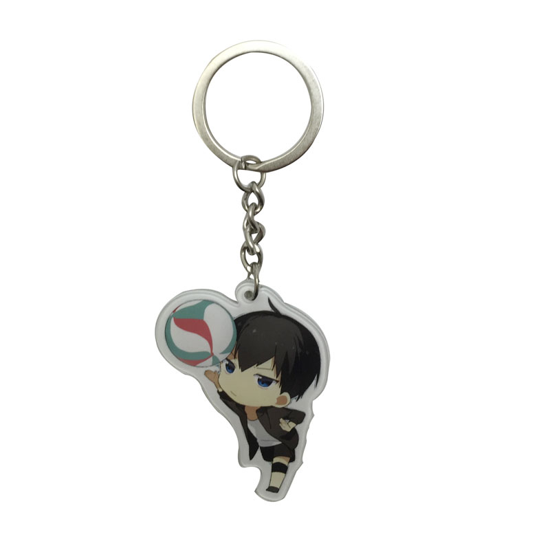Haikyuu! Keychain Karasuno Nekoma Anime Karasuno High School Doomed Battle Key Chains for Men Women Keyring Holder Acrylic Haikyuu! Keychain Karasuno Nekoma Anime Karasuno High School Doomed Battle Key Chains for Men Women Keyring Holder Acrylic