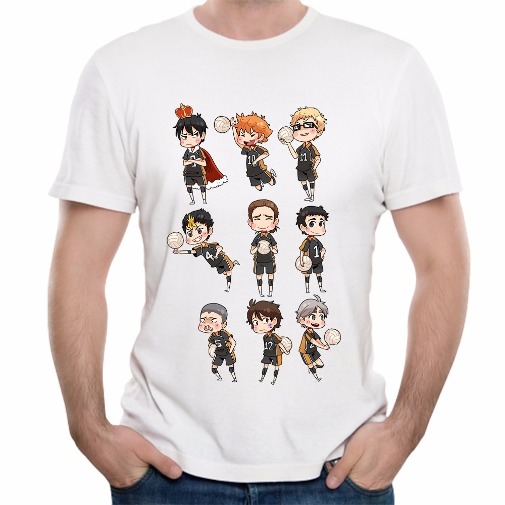 Fuuny Cartoon T Shirt Nishinoya Yuu Haikyuu Tees Awesome Man Classic Anime Cartoon T Shirt Wholesale Fuuny Cartoon T Shirt Nishinoya Yuu Haikyuu Tees Awesome Man Classic Anime Cartoon T Shirt Wholesale