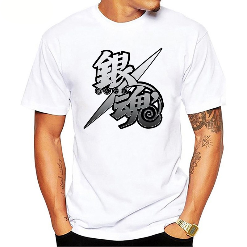 Anime Gintama T-shirt men summer t-shirt boy print tshirt anime t shirt clothing white color tops tees Anime Gintama T-shirt men summer t-shirt boy print tshirt anime t shirt clothing white color tops tees