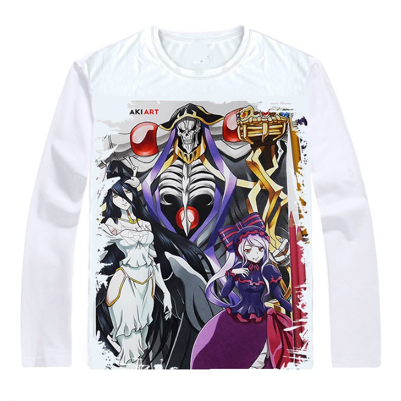 Overlord T-Shirts Long Sleeve Shirts Anime Ainz Ooal Gown Ainzu Uru Goun Momonga Momon Dark Hero Sorcerer King Cosplay Shirt Overlord T-Shirts Long Sleeve Shirts Anime Ainz Ooal Gown Ainzu Uru Goun Momonga Momon Dark Hero Sorcerer King Cosplay Shirt
