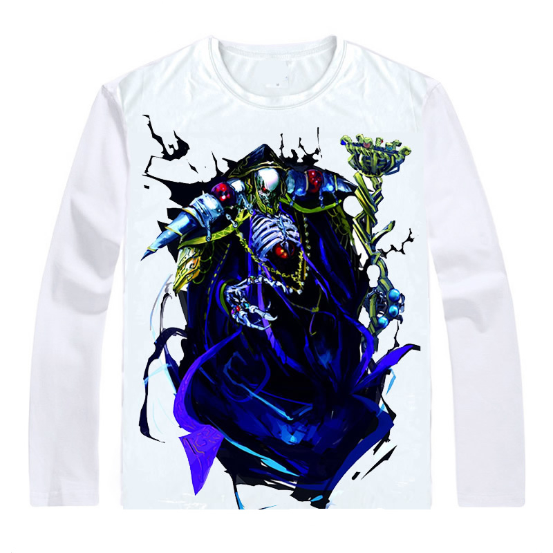 Overlord T-Shirts Long Sleeve Shirts Anime Ainz Ooal Gown Ainzu Uru Goun Momonga Momon Dark Hero Sorcerer King Cosplay Shirt Overlord T-Shirts Long Sleeve Shirts Anime Ainz Ooal Gown Ainzu Uru Goun Momonga Momon Dark Hero Sorcerer King Cosplay Shirt