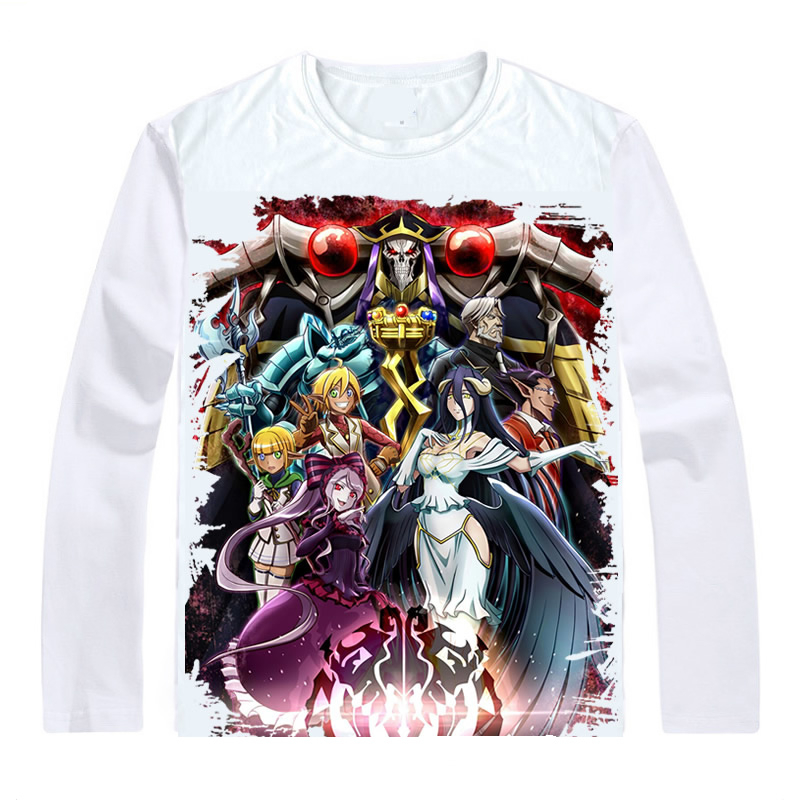 Overlord T-Shirts Long Sleeve Shirts Anime Ainz Ooal Gown Ainzu Uru Goun Momonga Momon Dark Hero Sorcerer King Cosplay Shirt Overlord T-Shirts Long Sleeve Shirts Anime Ainz Ooal Gown Ainzu Uru Goun Momonga Momon Dark Hero Sorcerer King Cosplay Shirt