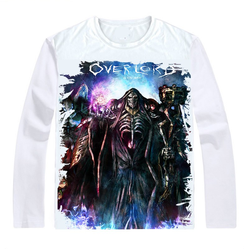 Overlord T-Shirts Long Sleeve Shirts Anime Ainz Ooal Gown Ainzu Uru Goun Momonga Momon Dark Hero Sorcerer King Cosplay Shirt Overlord T-Shirts Long Sleeve Shirts Anime Ainz Ooal Gown Ainzu Uru Goun Momonga Momon Dark Hero Sorcerer King Cosplay Shirt
