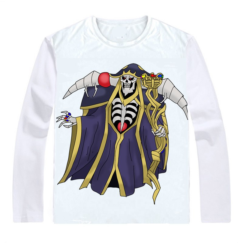 Overlord T-Shirts Long Sleeve Shirts Anime Ainz Ooal Gown Ainzu Uru Goun Momonga Momon Dark Hero Sorcerer King Cosplay Shirt Overlord T-Shirts Long Sleeve Shirts Anime Ainz Ooal Gown Ainzu Uru Goun Momonga Momon Dark Hero Sorcerer King Cosplay Shirt
