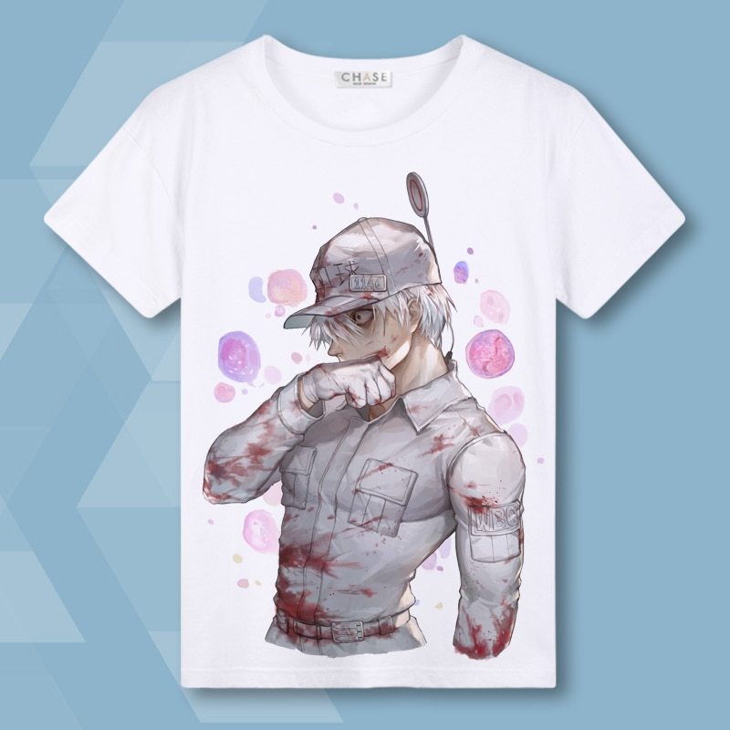 Costumebuy Cells at Work Erythrocite Red Blood Cell White Cell Platelet Cosplay T-shirt T Shirt Short Sleeve Tops Tees Unisex Costumebuy Cells at Work Erythrocite Red Blood Cell White Cell Platelet Cosplay T-shirt T Shirt Short Sleeve Tops Tees Unisex