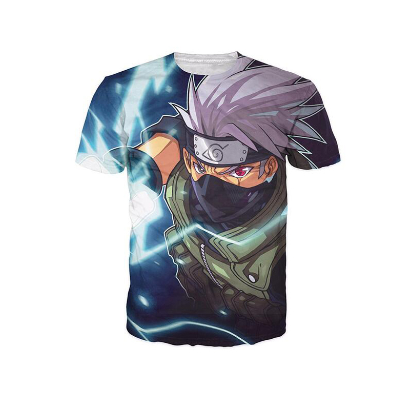 Naruto Kakashi Hatake Anime T Shirt - hokage roblox naruto shirt
