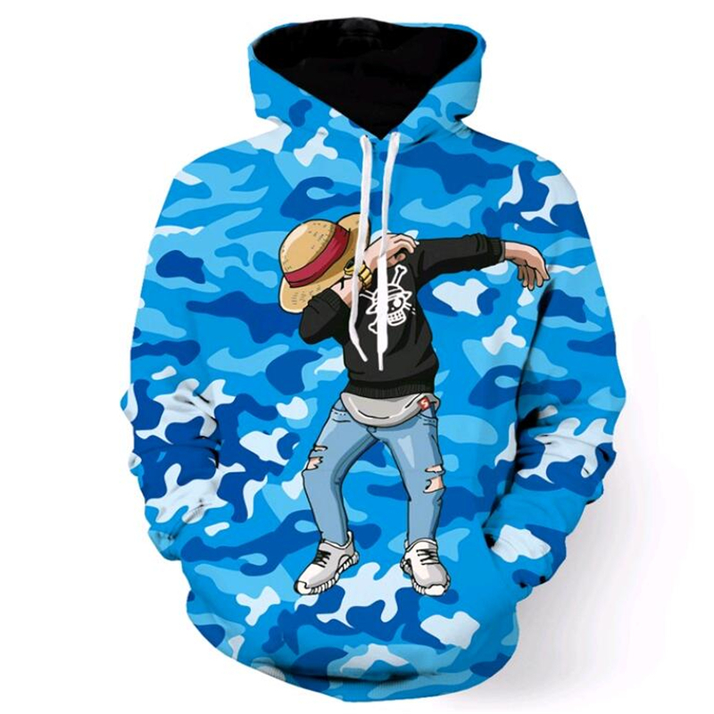 One Piece Luffy Printed 3D Hoodie