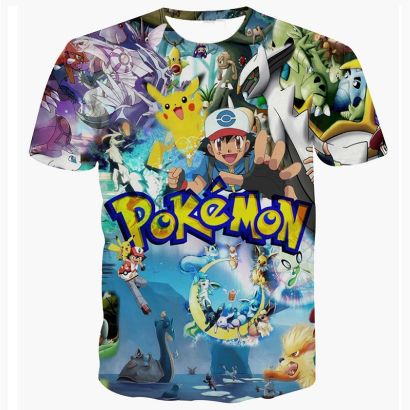 3D Pokemon T-Shirt (10 types) – 2 3D Pokemon T-Shirt (10 types) - 2