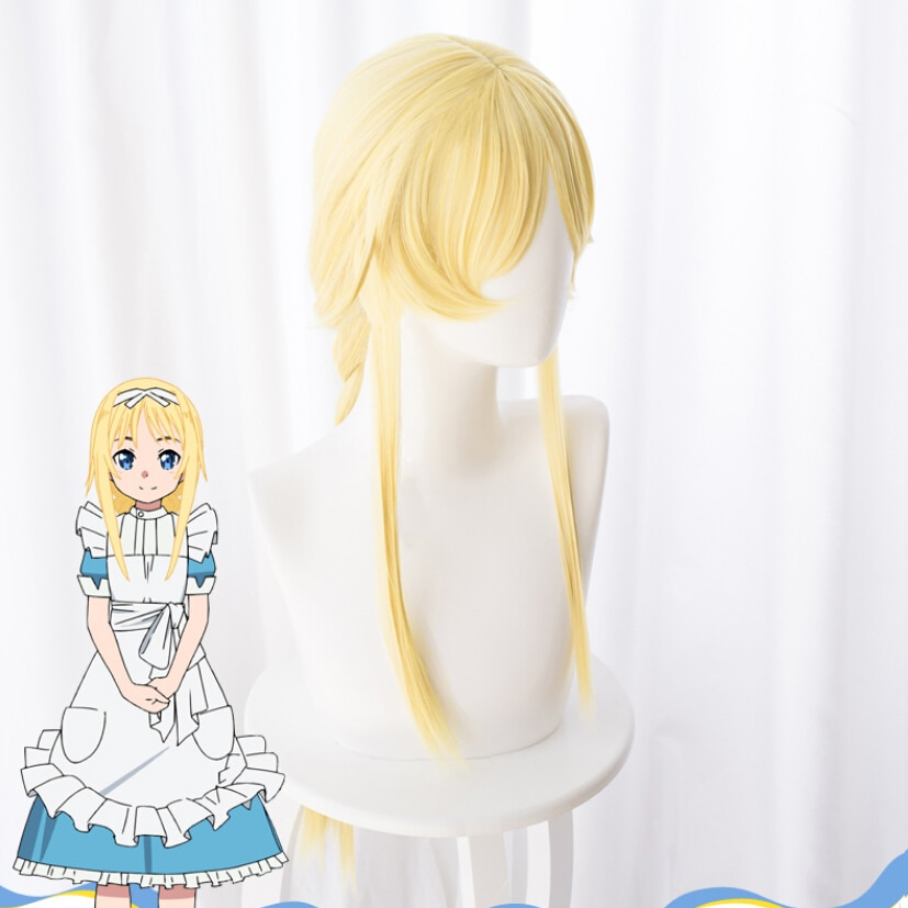 Sword Art Online Alicization SAO Alice Cosplay Wig Hair Alice Synthesis Thirty Yellow half twist Wig Hair Cosplay Accessories Sword Art Online Alicization SAO Alice Cosplay Wig Hair Alice Synthesis Thirty Yellow half twist Wig Hair Cosplay Accessories