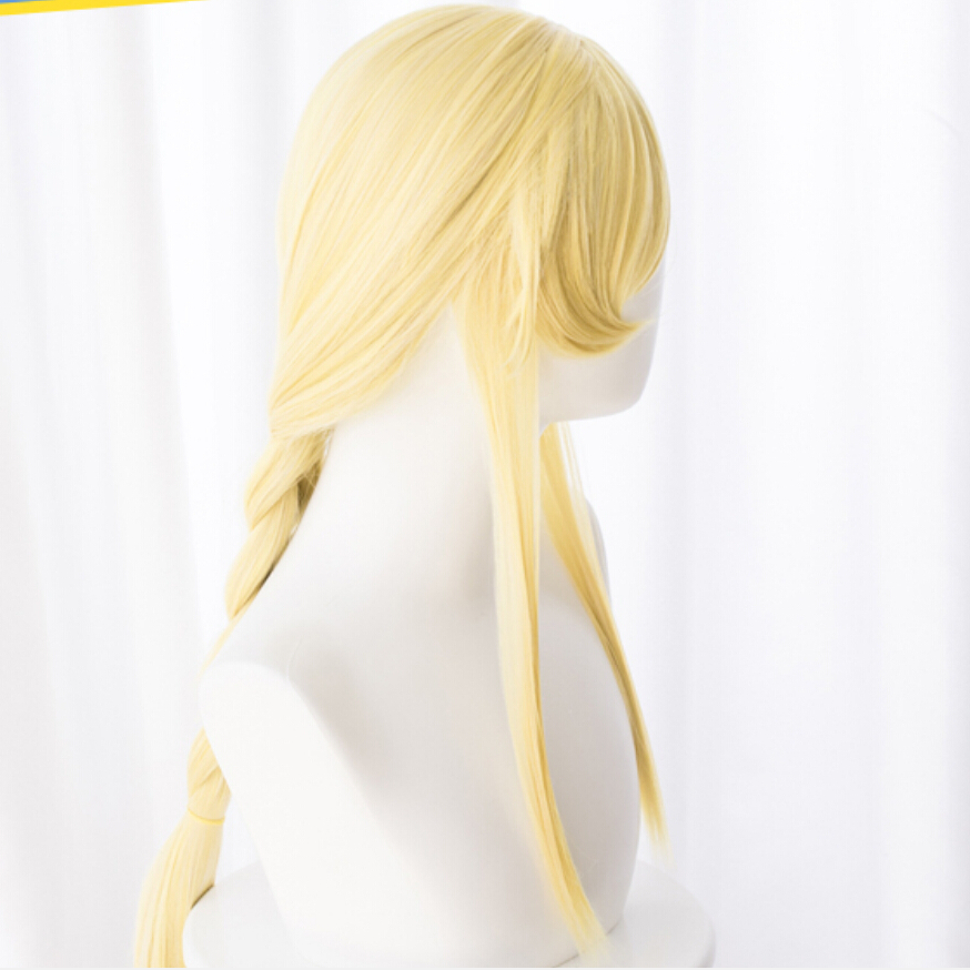 Sword Art Online Alicization SAO Alice Cosplay Wig Hair Alice Synthesis Thirty Yellow half twist Wig Hair Cosplay Accessories Sword Art Online Alicization SAO Alice Cosplay Wig Hair Alice Synthesis Thirty Yellow half twist Wig Hair Cosplay Accessories