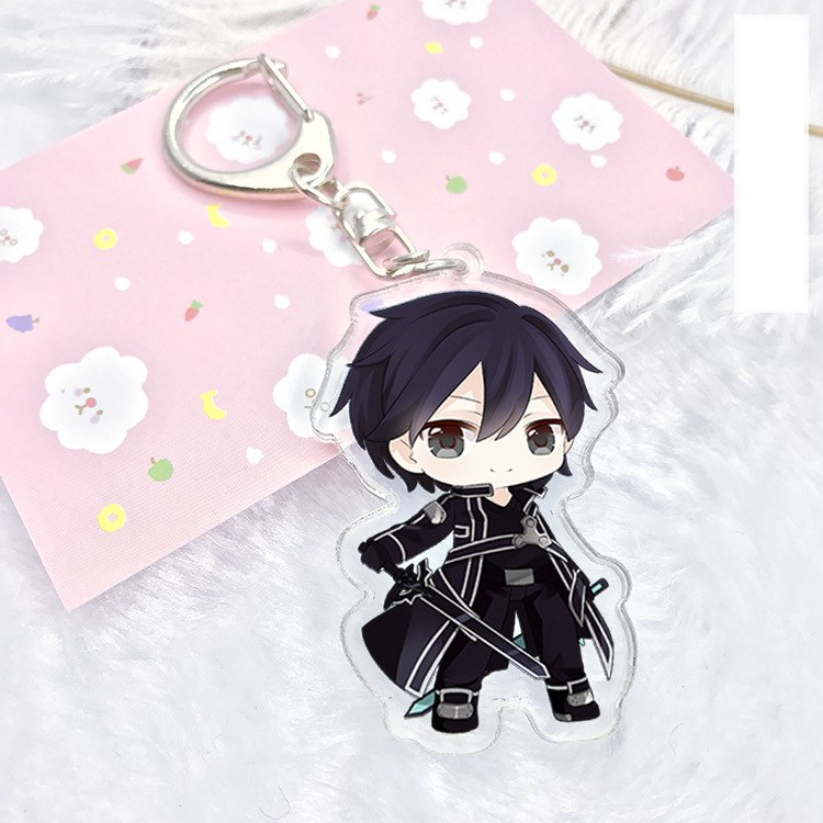 Anime Sword Art Online Kirigaya Kazuto Yuuki Asuna Asada Shino Yui Pendants Acrylic keychain Figure Model Toys Christmas Gift Anime Sword Art Online Kirigaya Kazuto Yuuki Asuna Asada Shino Yui Pendants Acrylic keychain Figure Model Toys Christmas Gift