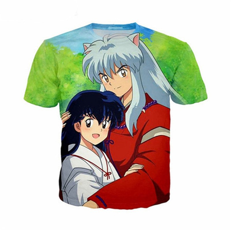 New fashion anime Inuyasha t shirt men/women 3D printed t-shirts Short sleeve Harajuku style tshirt streetwear summer tops New fashion anime Inuyasha t shirt men/women 3D printed t-shirts Short sleeve Harajuku style tshirt streetwear summer tops