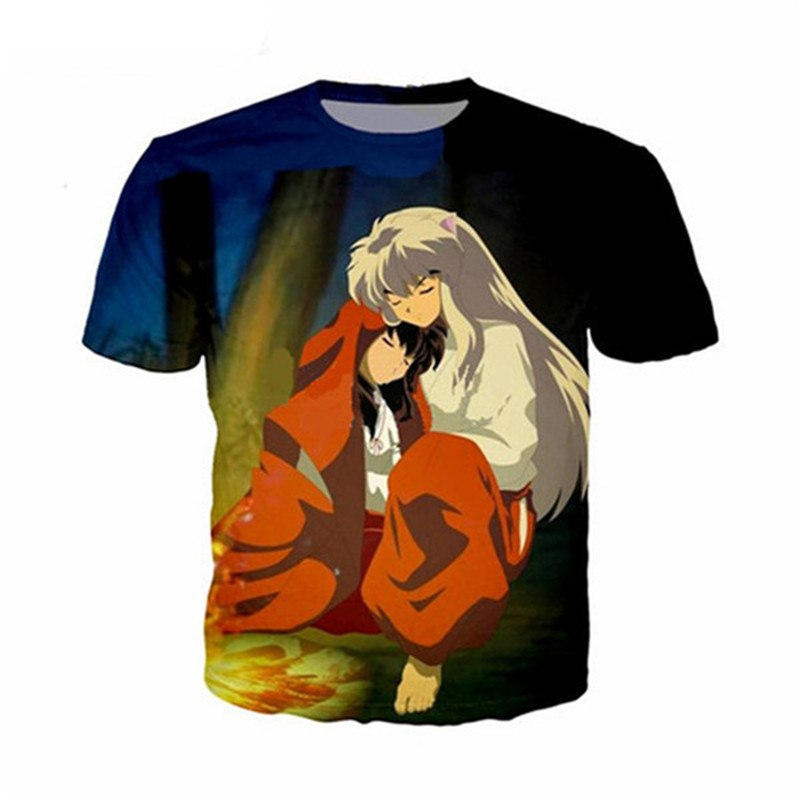 New fashion anime Inuyasha t shirt men/women 3D printed t-shirts Short sleeve Harajuku style tshirt streetwear summer tops New fashion anime Inuyasha t shirt men/women 3D printed t-shirts Short sleeve Harajuku style tshirt streetwear summer tops