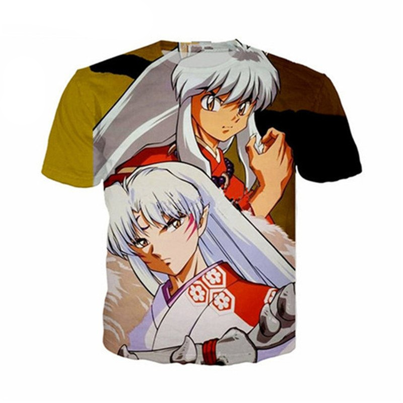 New fashion anime Inuyasha t shirt men/women 3D printed t-shirts Short sleeve Harajuku style tshirt streetwear summer tops New fashion anime Inuyasha t shirt men/women 3D printed t-shirts Short sleeve Harajuku style tshirt streetwear summer tops
