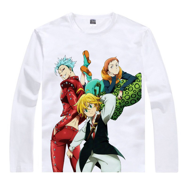 The Seven Deadly Sins Long Sleeve T-Shirt – White The Seven Deadly Sins Long Sleeve T-Shirt - White