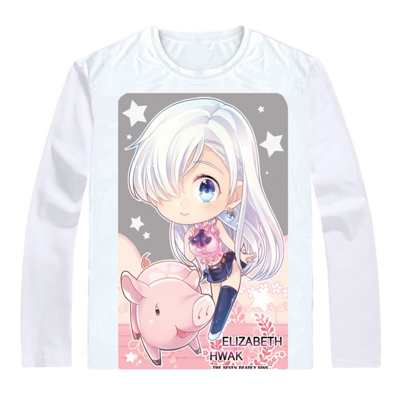 The Seven Deadly Sins Long Sleeve T-Shirt – White The Seven Deadly Sins Long Sleeve T-Shirt - White