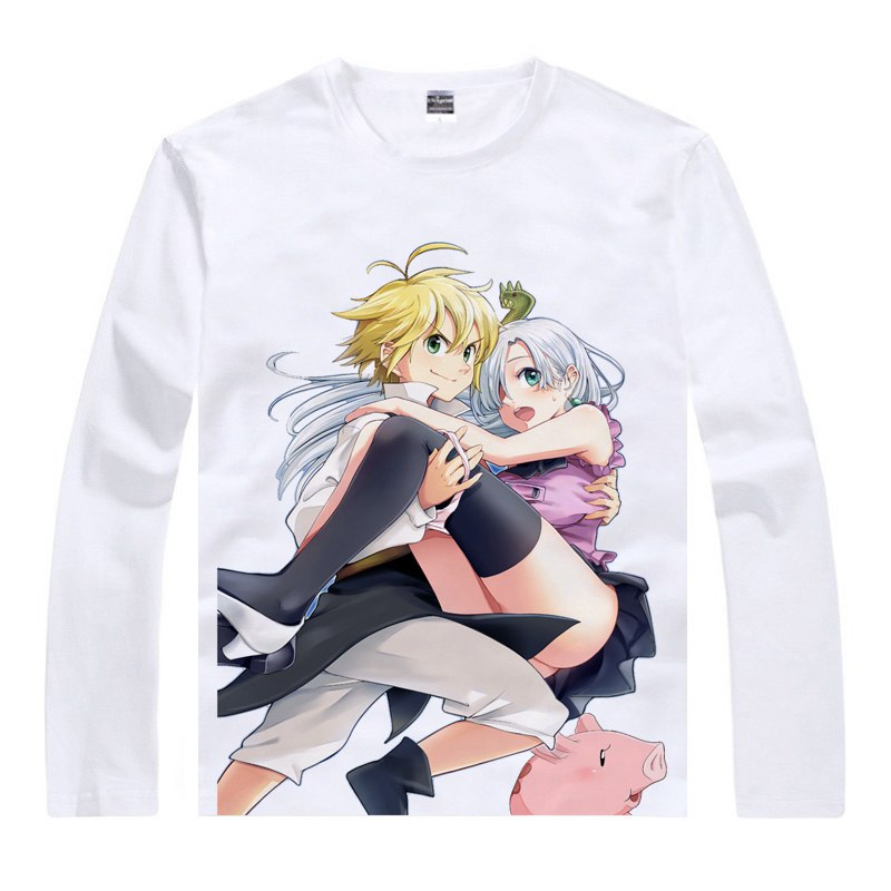 The Seven Deadly Sins Long Sleeve T-Shirt – White The Seven Deadly Sins Long Sleeve T-Shirt - White