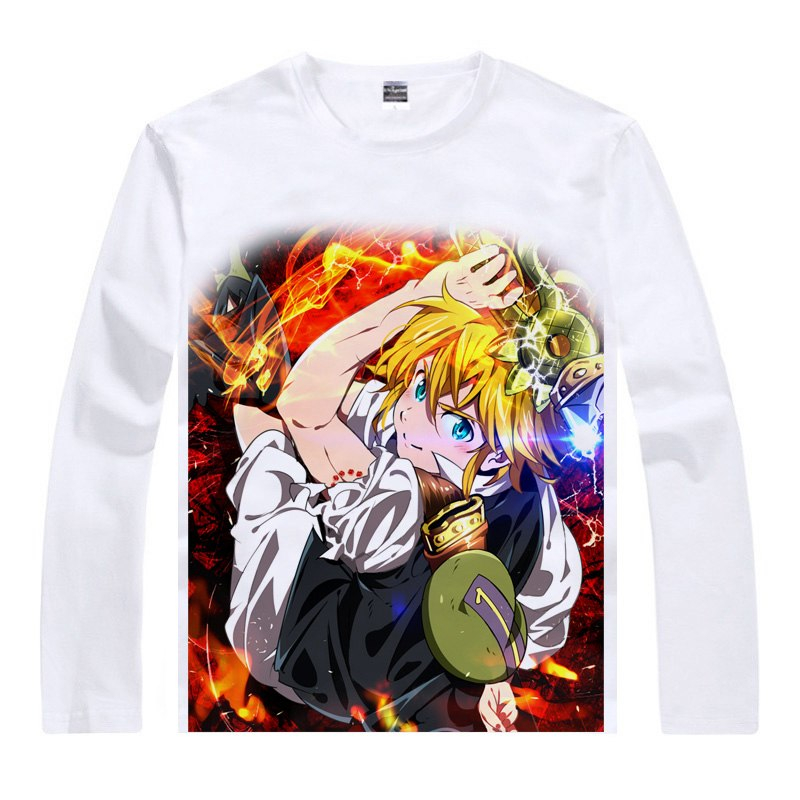 The Seven Deadly Sins Long Sleeve T-Shirt – White The Seven Deadly Sins Long Sleeve T-Shirt - White