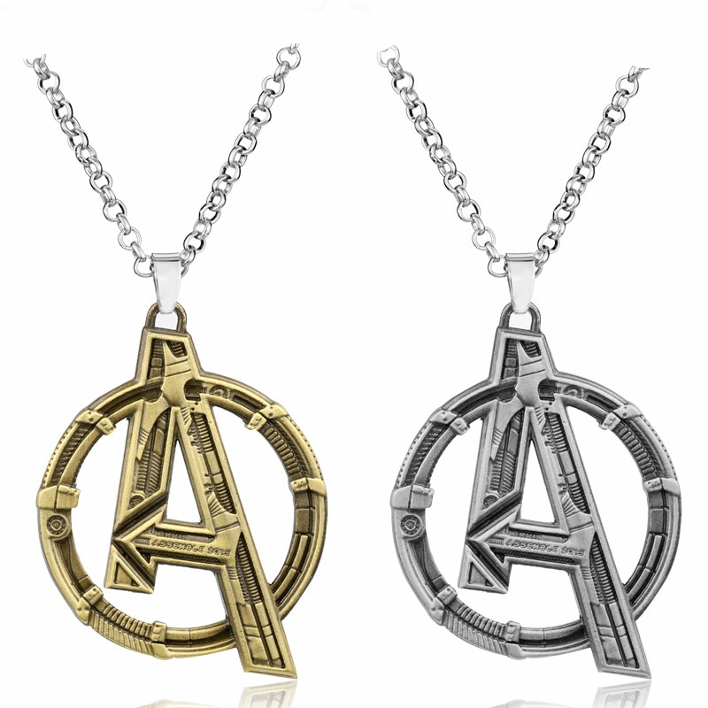 MQCHUN Vintage Silver Color The Avengers Marvel Super Hero Captain America Statement Necklaces & Pendants For Men Women Jewelry MQCHUN Vintage Silver Color The Avengers Marvel Super Hero Captain America Statement Necklaces & Pendants For Men Women Jewelry